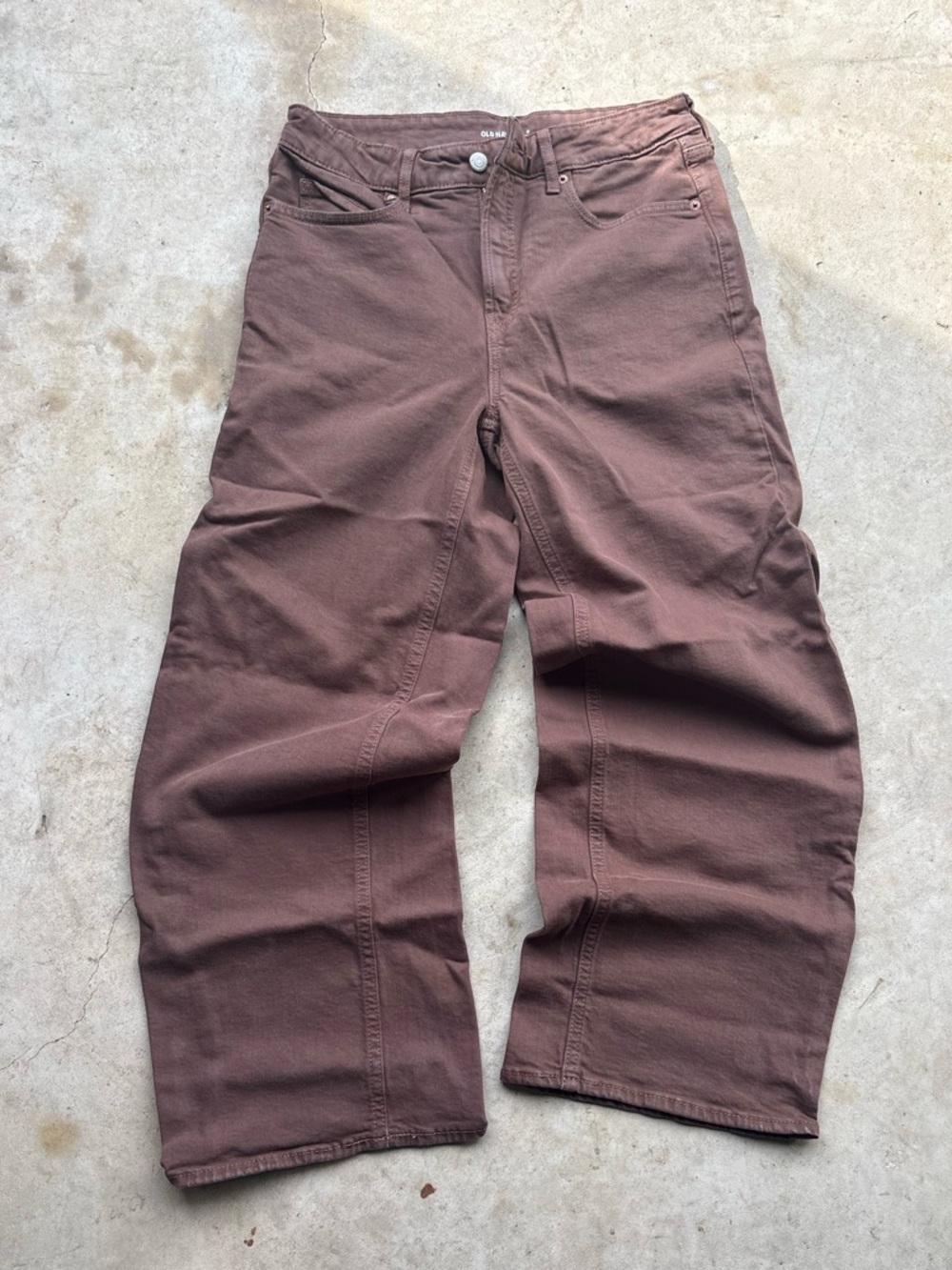 Old Navy Brown Wide Leg Jeans